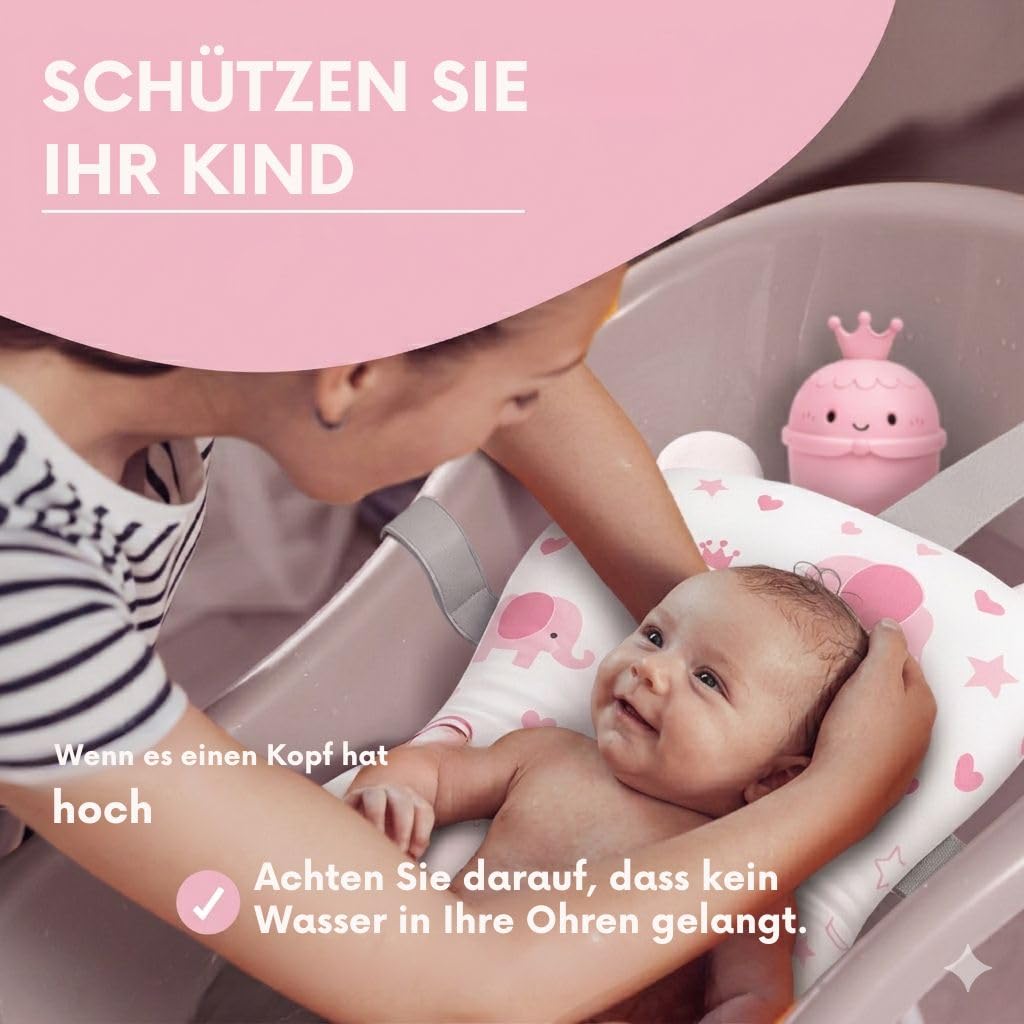Baby Badewanneneinsatz – Baby Badewannenkissen für Badewanne - Babywanne Einsatz &amp; Badewannensitz ab