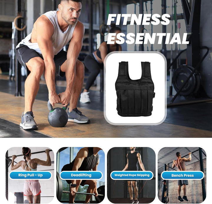 Krafttrainingsweste, Gewichtsweste, Übungsgewichtsweste, Verstellbare Gewichtsweste, Trainingsweste,