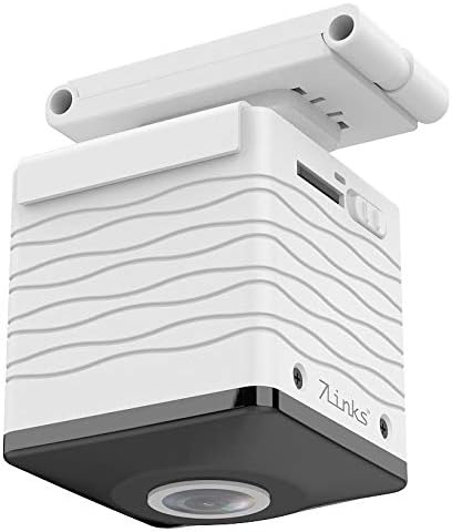 7links 360 Grad Kamera: Mini-Akku-HD-Überwachungskamera mit 360°, 960p, Nachtsicht, WLAN, App (Decke