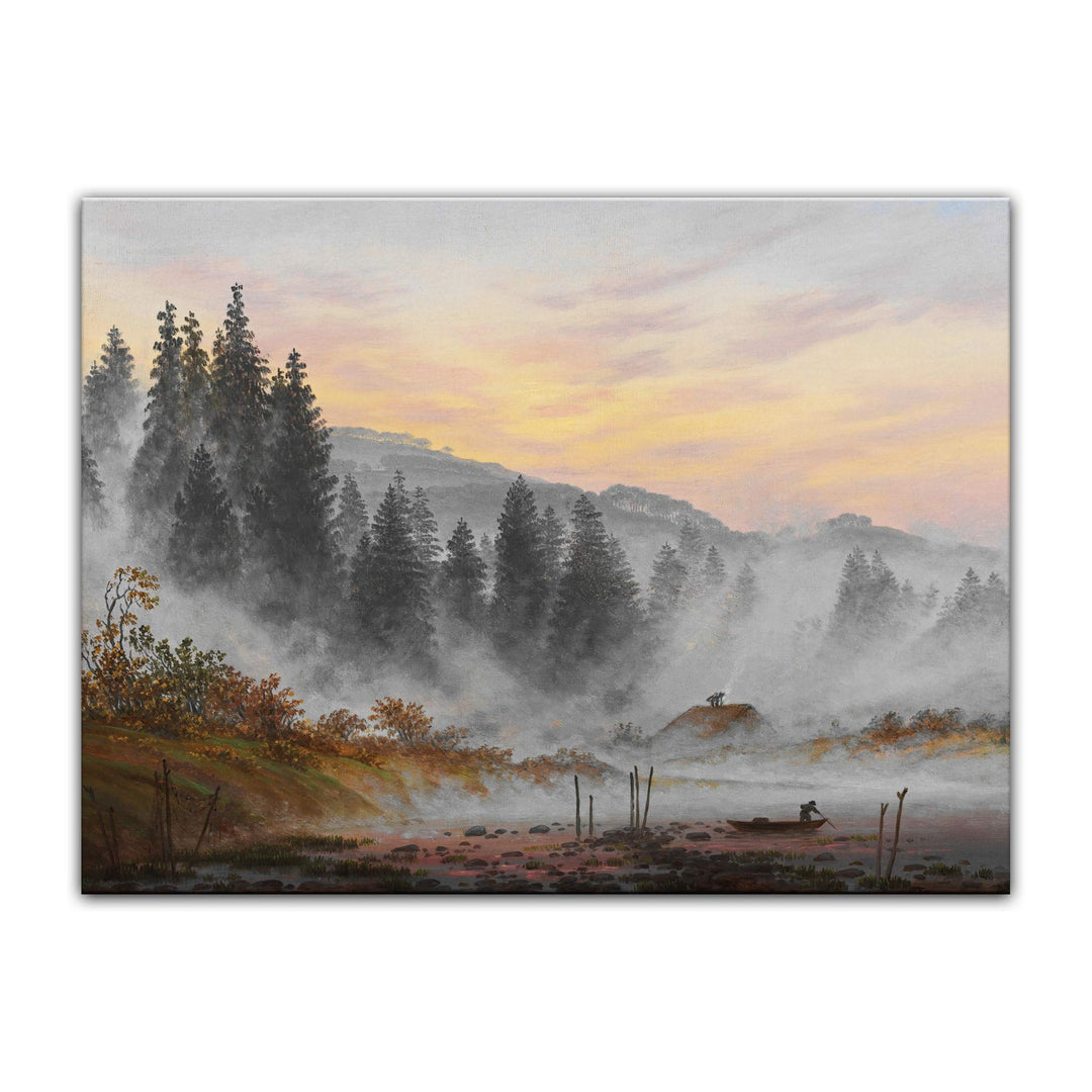 Bilderdepot24 Bild auf Leinwand | Caspar David Friedrich - Der Morgen in 80x60 cm als Wandbild | Wan