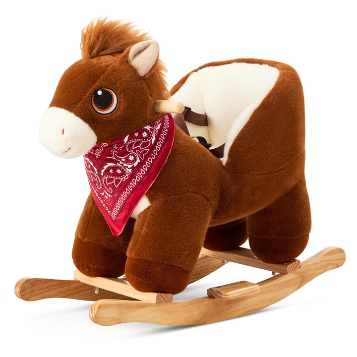 FUNLIO Pony Schaukelpferd für Kleinkinder von 6 Monaten bis 3 Jahren, wildes Baby-Schaukelpferd mit