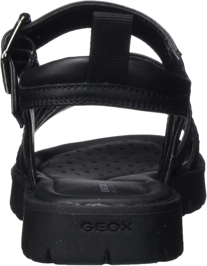 Geox Mädchen J Starblush G Sandalen, 33 EU Schwarz
