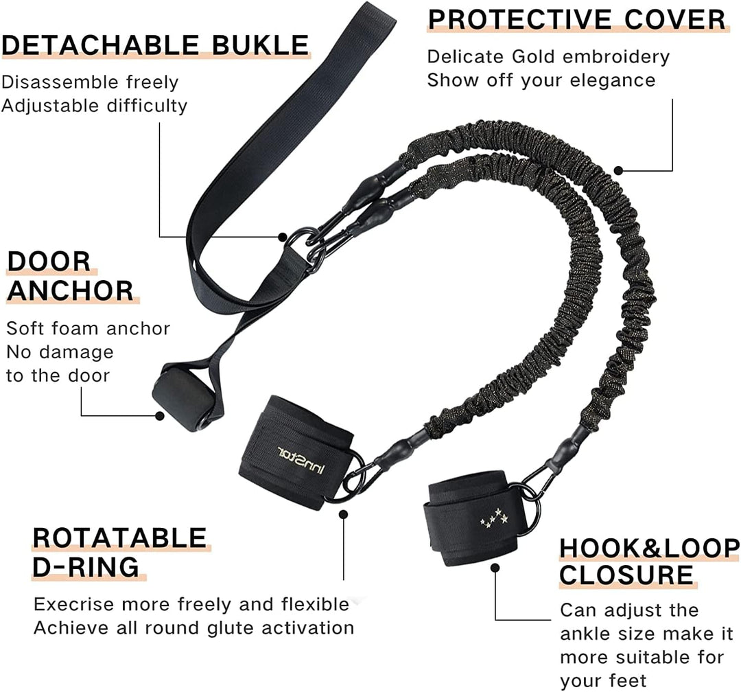 INNSTAR Gesäss Widerstandsbänder, Gesässmuskel Trainer Resistance Bands, Fitnessbänder Booty Band fü