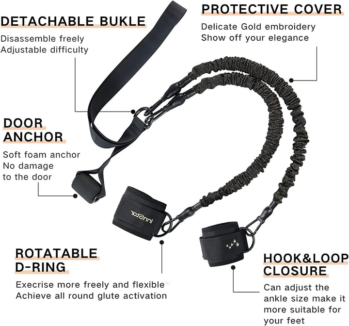 INNSTAR Gesäss Widerstandsbänder, Gesässmuskel Trainer Resistance Bands, Fitnessbänder Booty Band fü