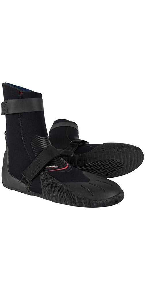 O'Neill Heat 5 mm runde Zehen-Stiefel 34 Schwarz, 34 Schwarz
