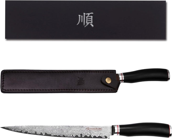 YOUSUNLONG Fleischmesser Filetiermesser Pro Sashimi-Messer 255mm - Rechtshänder - Japanischer VG10-D