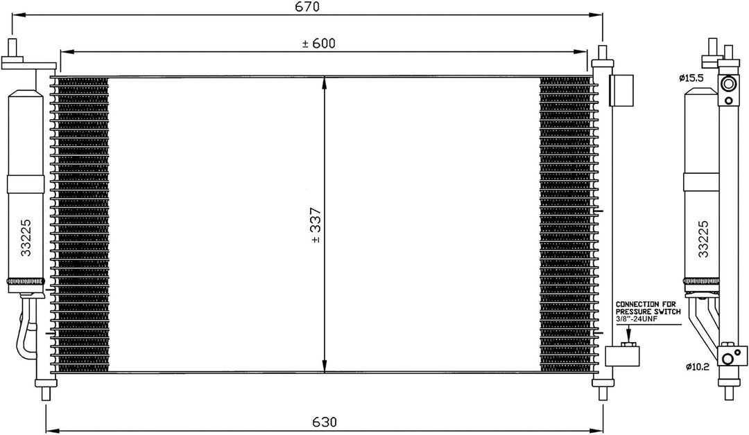 NRF 35583 Kondensator, Klimaanlage
