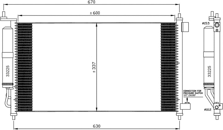 NRF 35583 Kondensator, Klimaanlage