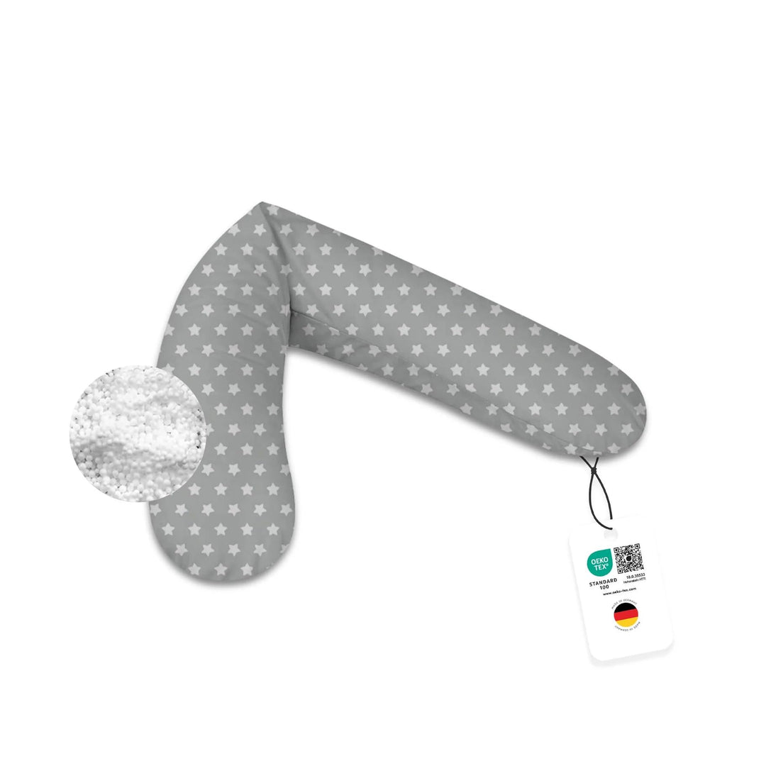 joyfill® Premium Stillkissen Mikroperlen 170cm I Ideal zum Schlafen & Stillen Dank Flüsterleiser & B