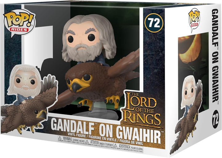 Funko Pop! Rides: LOTR - Gwaihir mit Gandalf - Lord of The Rings - Vinyl-Sammelfigur - Geschenkidee