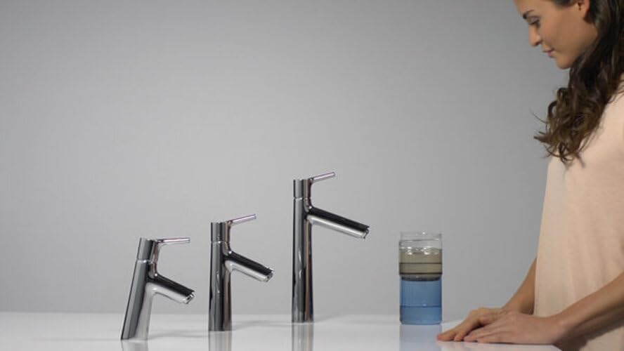 hansgrohe Wasserhahn Talis S (Armatur mit Auslauf Höhe 100mm, ohne Ablaufgarnitur) Chrom, Chrom