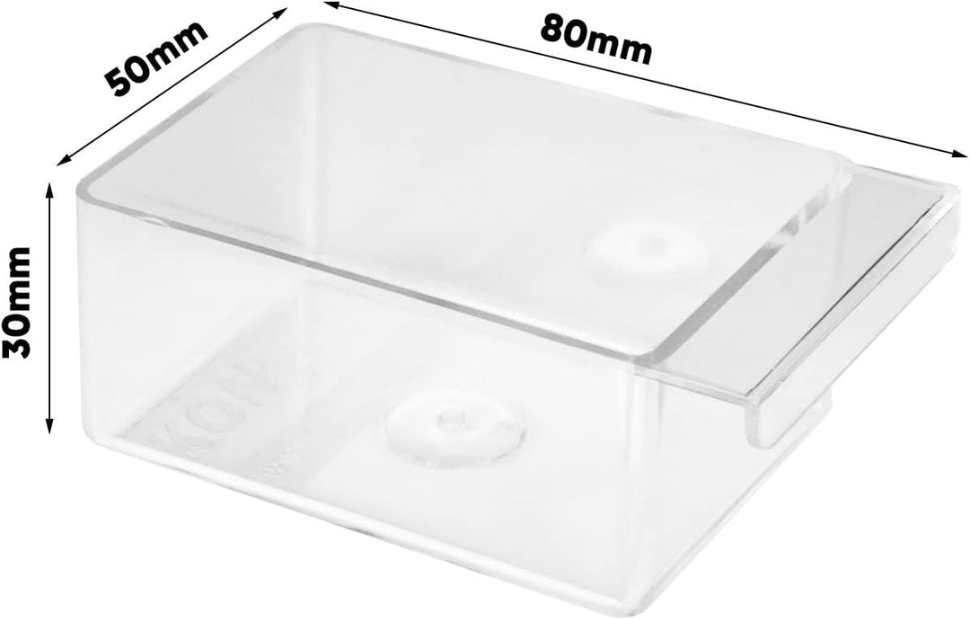 Aufbewahrungsbox mit Schubfächern Sortimentskasten - 48 Stück Transparent Schubladen - 675 x 85 x 16