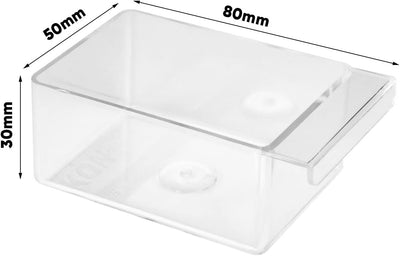 Aufbewahrungsbox mit Schubfächern Sortimentskasten - 48 Stück Transparent Schubladen - 675 x 85 x 16