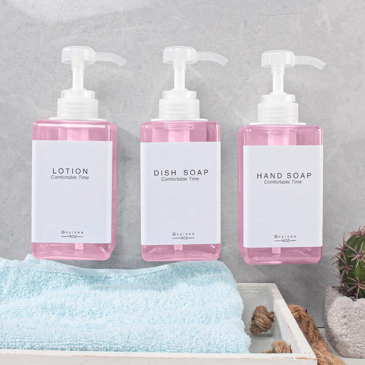 Nachfüllbare Shampoo- und Conditioner-Flaschen für Duschwand, Shampoo- und Conditioner-Spender mit P