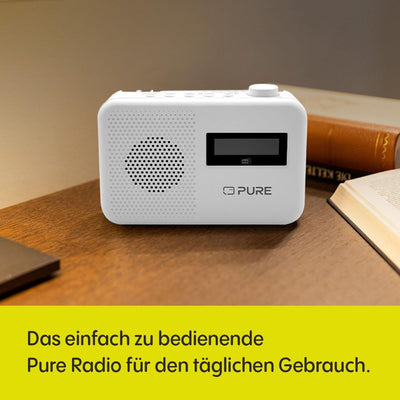 Pure Elan One2 tragbares DAB+/FM Radio mit Bluetooth 5.1 (LCD-Display, 10 Speichertasten, Batteriebe