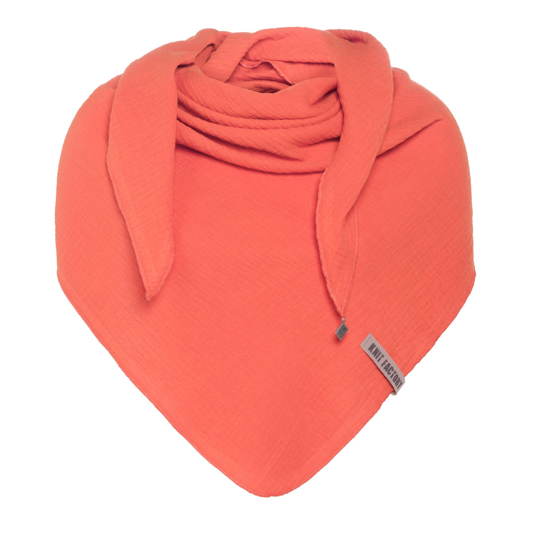KNIT FACTORY - Liv Dreieckstuch - Tuch Schal für Damen - Weiches Musselintuch - Für Frühling und Som