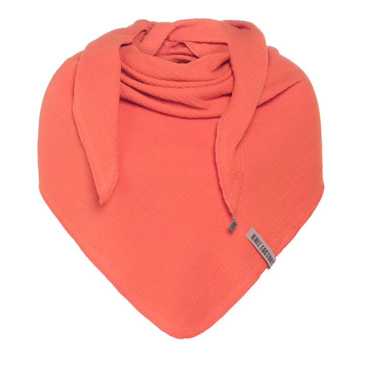 KNIT FACTORY - Liv Dreieckstuch - Tuch Schal für Damen - Weiches Musselintuch - Für Frühling und Som