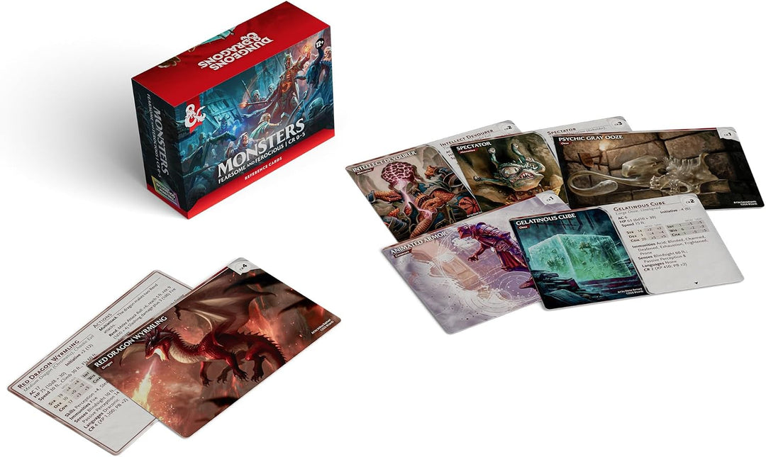 Dungeons &amp; Dragons Referenzkarten – Monster (Furchterregend und Wild) | D&amp;D-Zubehör (Englische Versi