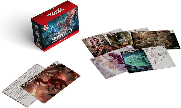 Dungeons &amp; Dragons Referenzkarten – Monster (Furchterregend und Wild) | D&amp;D-Zubehör (Englische Versi