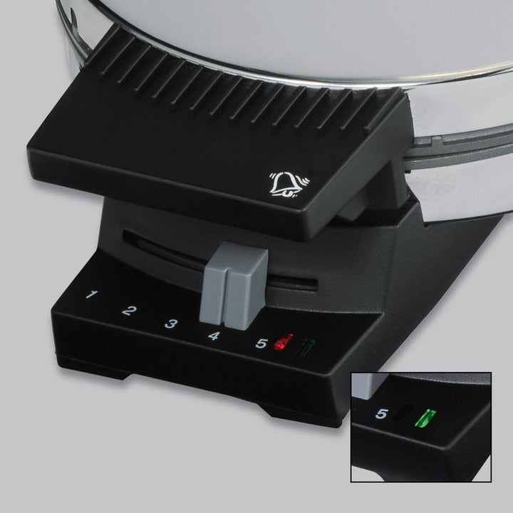 Cloer 285 Hörncheneisen für hauchdünne, knusprige Hörnchen / 800 W/Backfläche 15 cm Durchmesser/schw