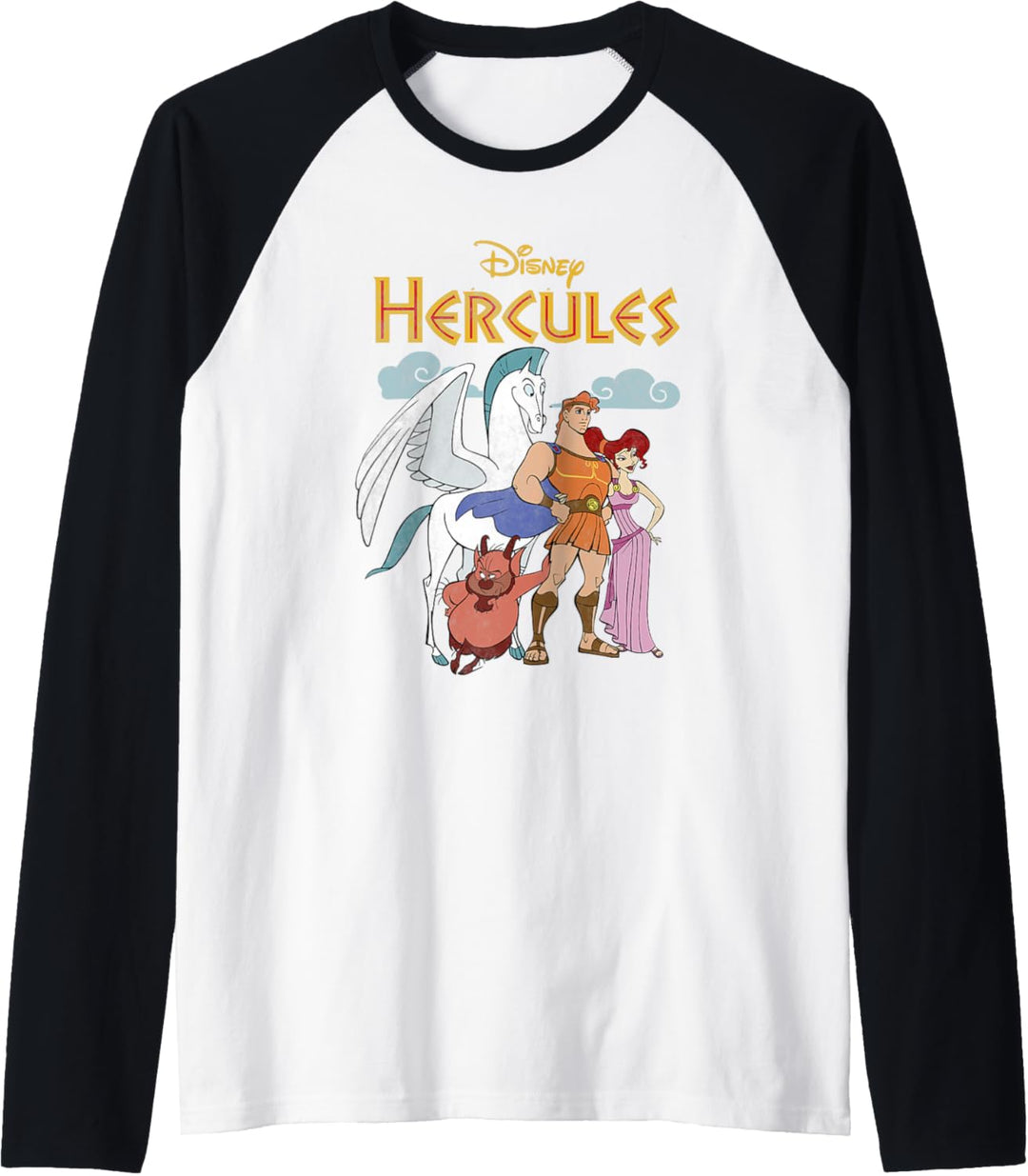 Disney Hercules Classic Group Shot Vintage Raglan