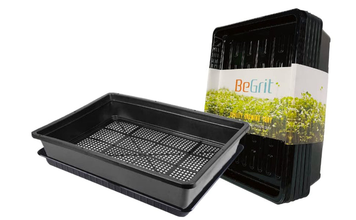 BeGrit Pflanzwanne 5 Stücke Pflanzschalen Anzuchtplatte Pflanzschale 37cm x 30cm x 7cm Anzuchtschale