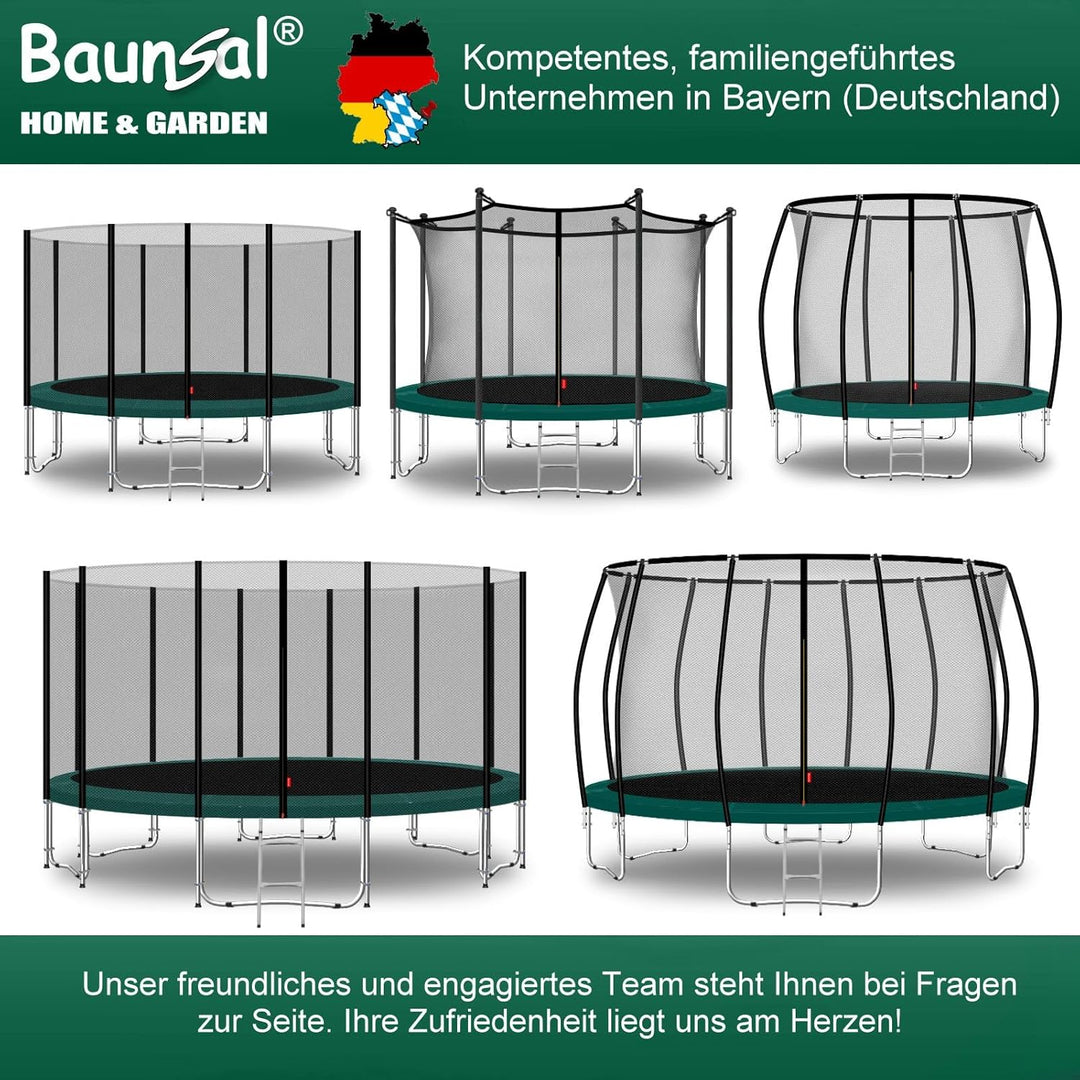 Baunsal® Trampolin Randabdeckung Ø 183 244 250 275 300 305 335 366 370 396 400 427 430 457 460 487 4
