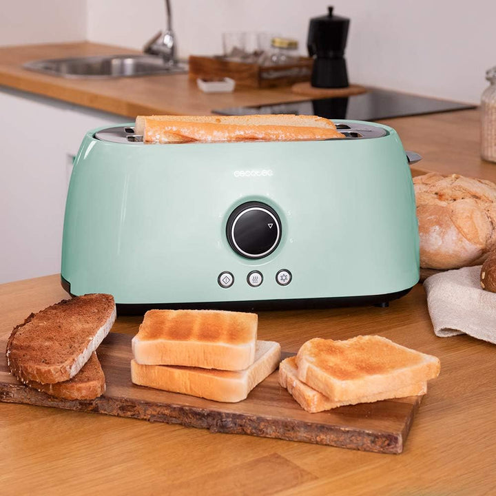 Cecotec Tostadora Digital ClassicToast 15000 Blue Extra Double. 1500 W, 2 Ranuras largas extraanchas
