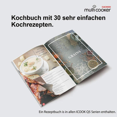 CUCKOO CMC-QSB501S ICOOK Q5 Premium Dampfdruck Multikocher 4750ml | 8in1 Multifunktionsgerät | Sprac