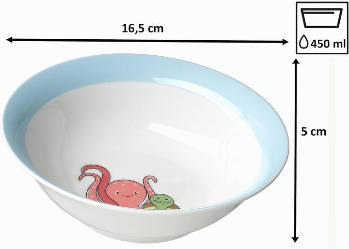 Ritzenhoff &amp; Breker Kindergeschirr-Set Unterwasserwelt, 3-teilig