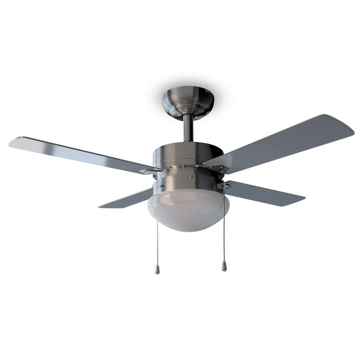 Cecotec Deckenventilator mit Licht EnergySilence Aero 450. 50 W, 4 Umkehrbare Flügel 42", Sommer- un