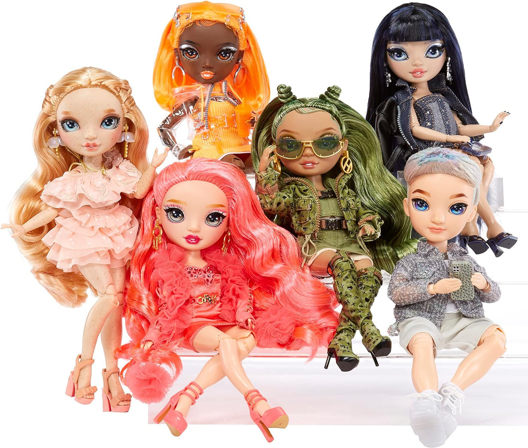 Rainbow High Modepuppe – Michelle ST.Charles - Orangefarbene Puppe – Modisches Outfit & 10+ farbenfr