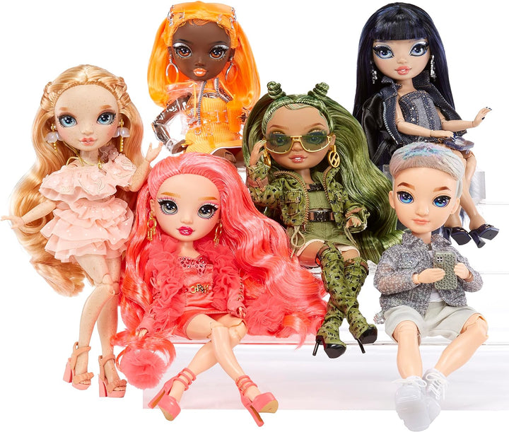 Rainbow High Modepuppe – Michelle ST.Charles - Orangefarbene Puppe – Modisches Outfit & 10+ farbenfr