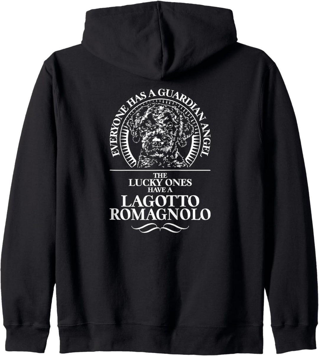Lagotto Romagnolo Guardian Schutzengel Hund Hundespruch Kapuzenjacke
