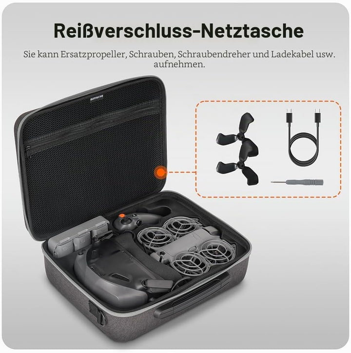 Tragetasche für DJI Neo 2 Motion Fly More Combo, tragbare Reise-Aufbewahrungs-Schultertasche für Gog