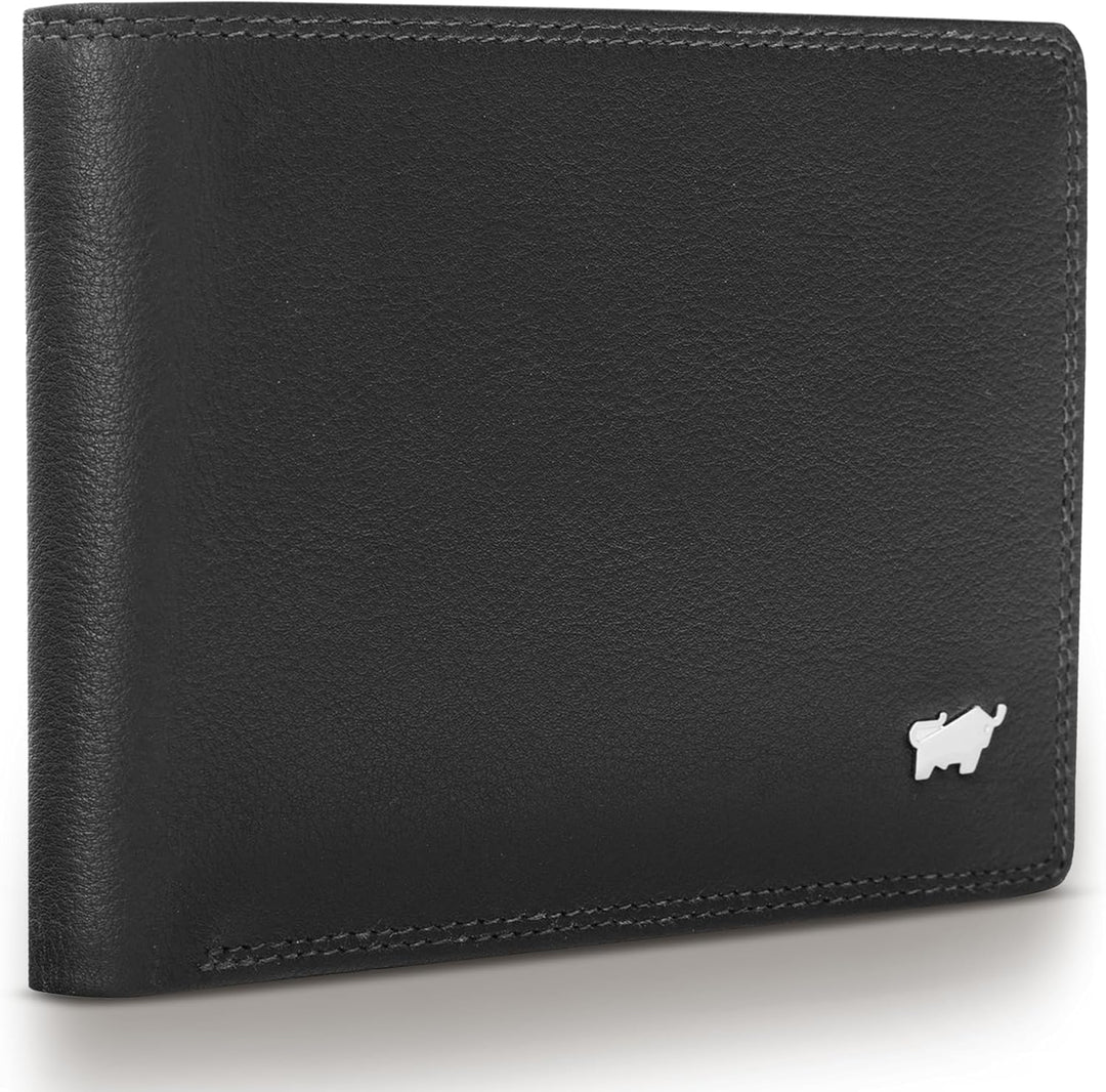BRAUN BÜFFEL - Geldbörse Herren aus echtem Rindsleder Golf 2.0 - Geldbeutel Trifold Portemonnaie für