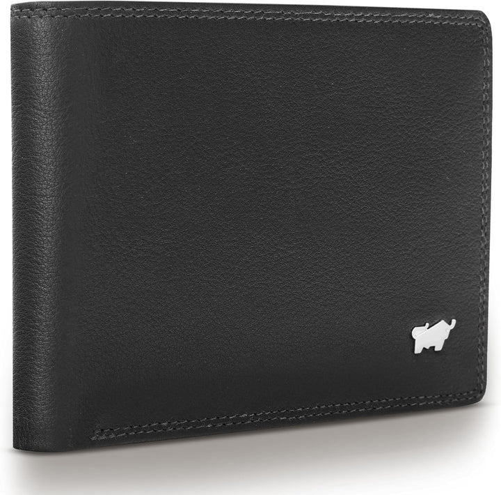 BRAUN BÜFFEL - Geldbörse Herren aus echtem Rindsleder Golf 2.0 - Geldbeutel Trifold Portemonnaie für