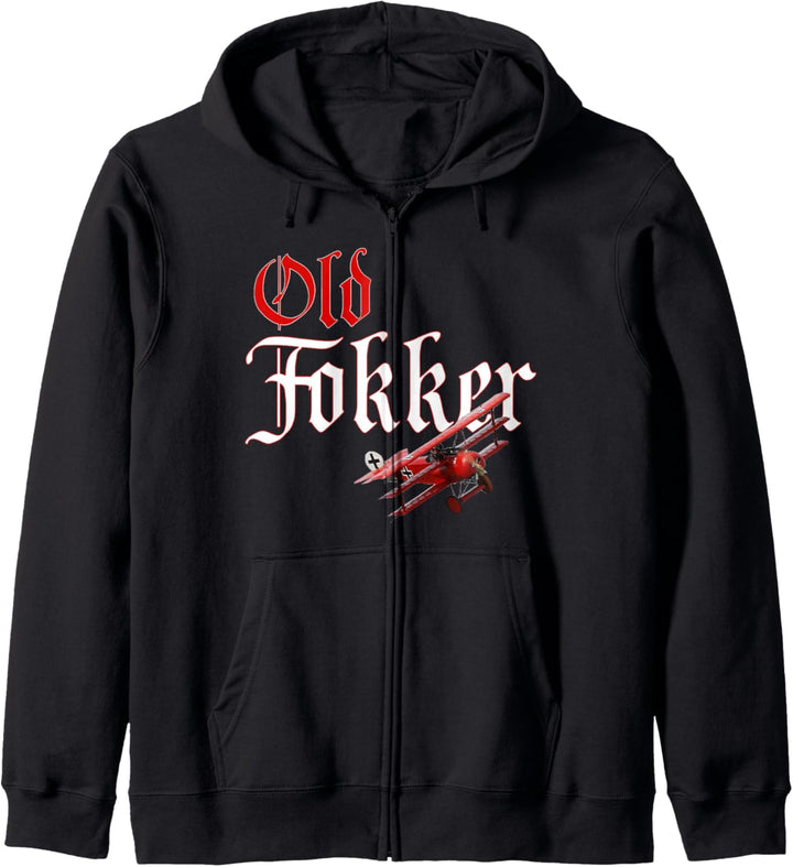 Old Fokker DR1 Triplane WW1 Fighter Flugzeug Geschenk Kapuzenjacke