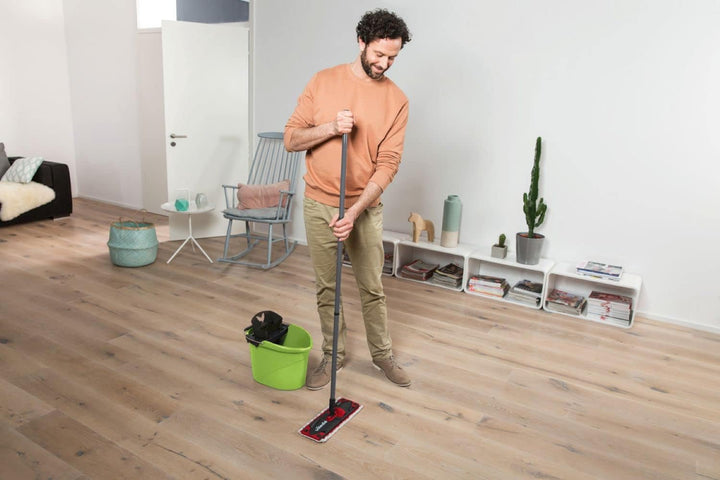 Vileda ULTRAMAX 2in1 Bodenwischer Komplett Set, Wischmopp mit Stiel, Mikrofaser-Bezug und Eimer mit