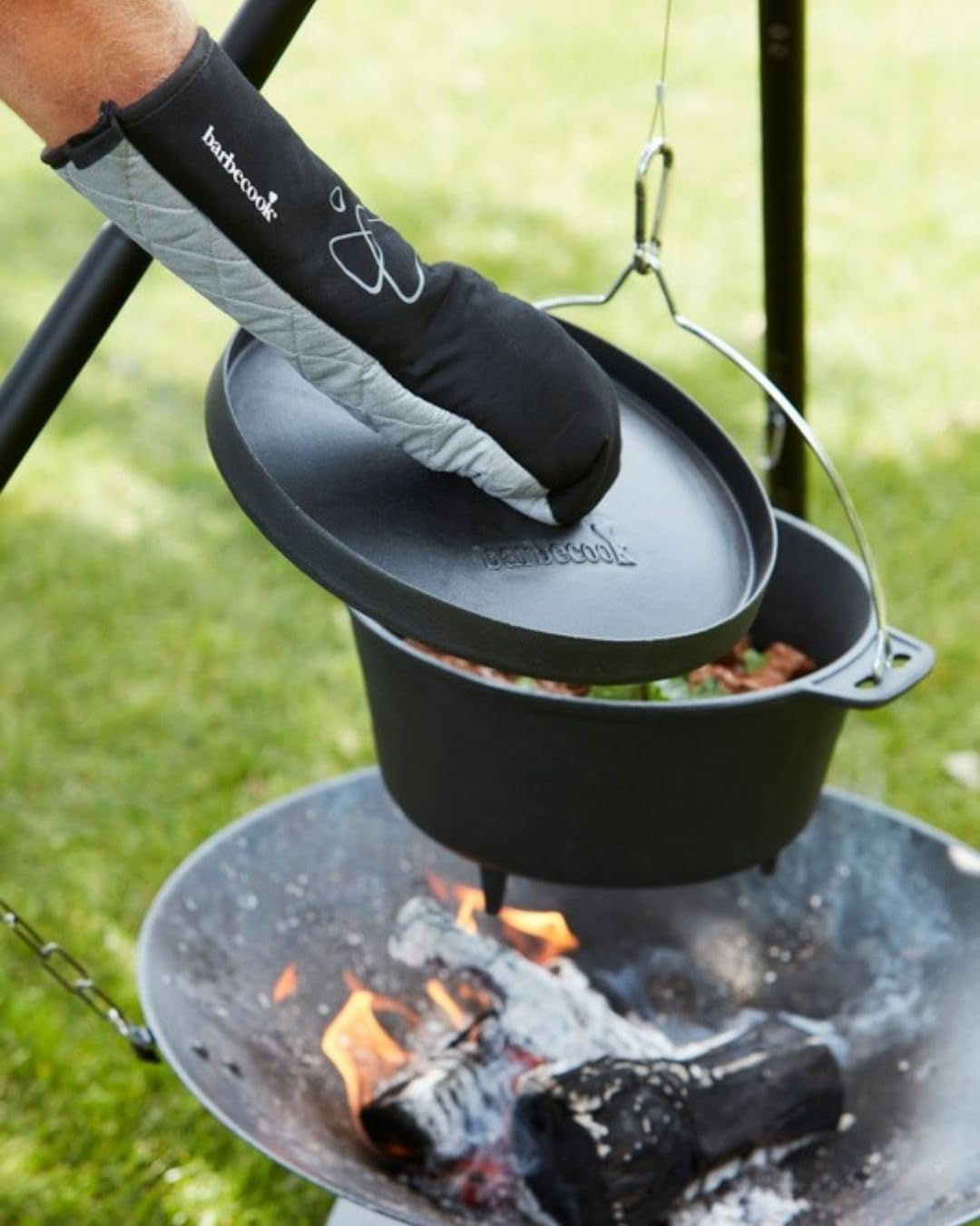 barbecook Kochtopf/Dutch Oven 9 L Grillzubehör, Black, Schwarz