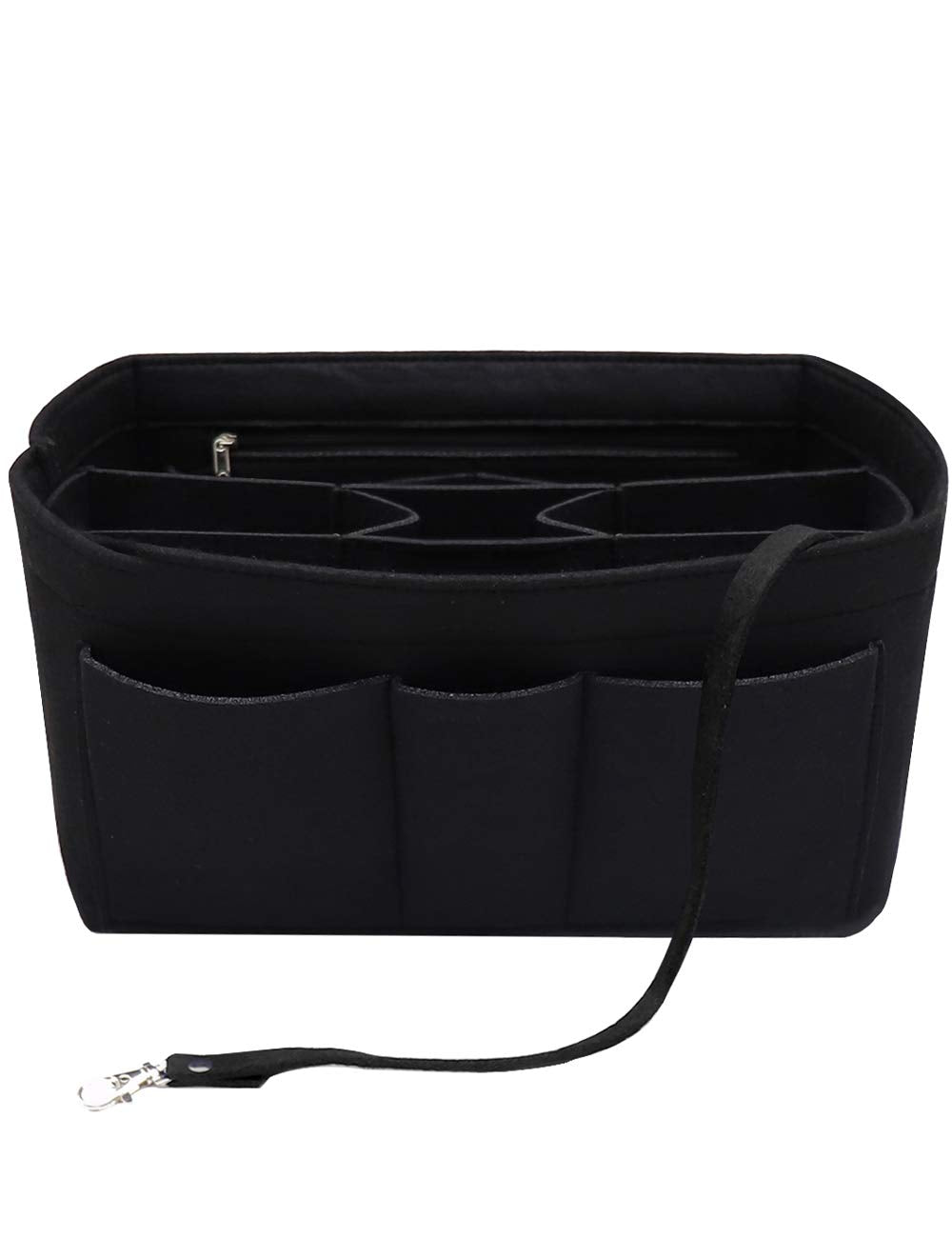 LEXSION Felt Insert Fabric Purse Organizer Bag, Bag Insert In Bag with Zipper Inner Pocket Fits Neve