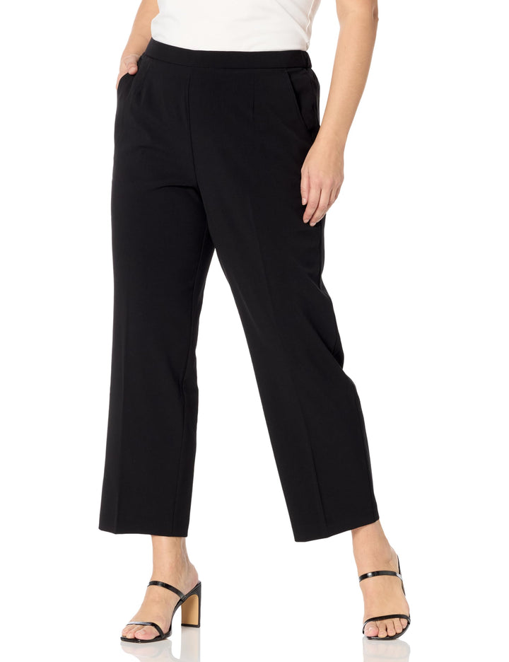 Briggs New York Damen Petite Allround-Komfort Klassische Hose 46 Zierlich Schwarz, 46 Zierlich Schwa