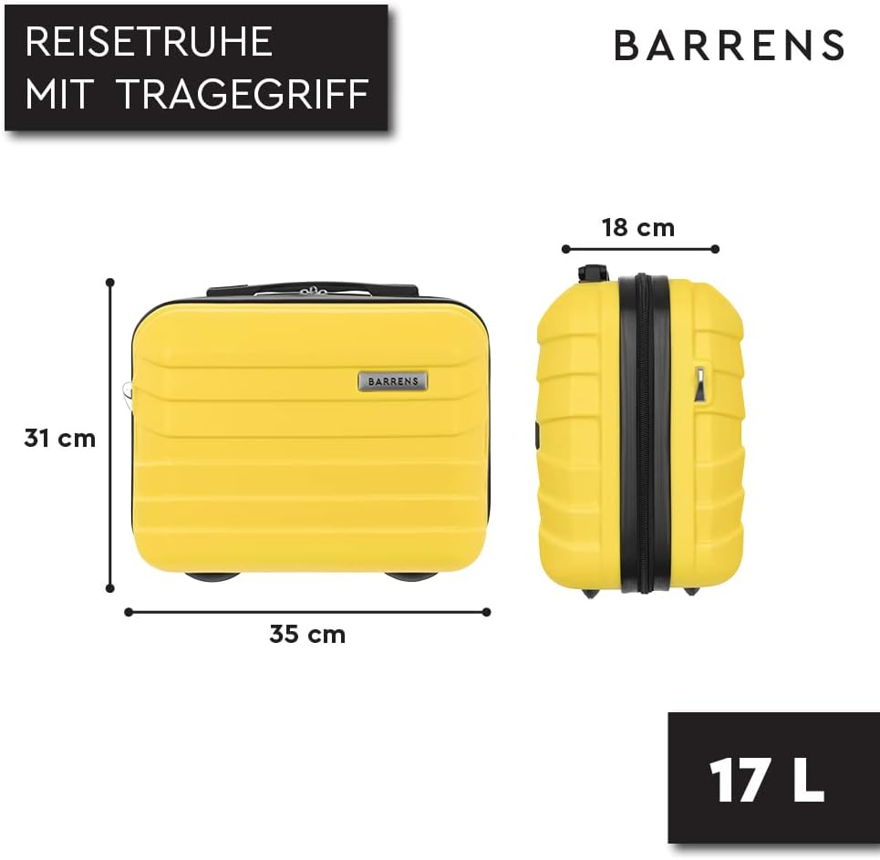 BARRENS Kosmetiktasche | Reiseetui mit Griff | Handgepäck | Zur Befestigung am Koffer oder zum Trage