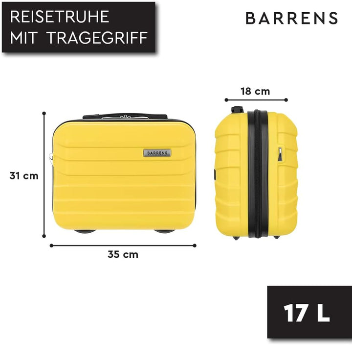 BARRENS Kosmetiktasche | Reiseetui mit Griff | Handgepäck | Zur Befestigung am Koffer oder zum Trage