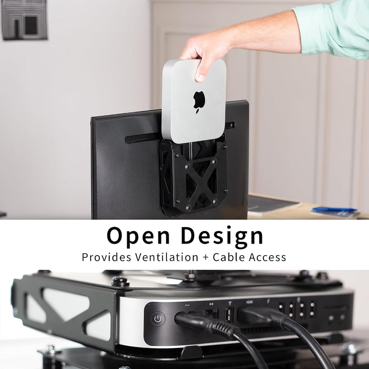 VIVO Behind Monitor VESA Mount Designed for Mac mini CPU, 2010 to mid 2024 Models, Monitor Arm Compu