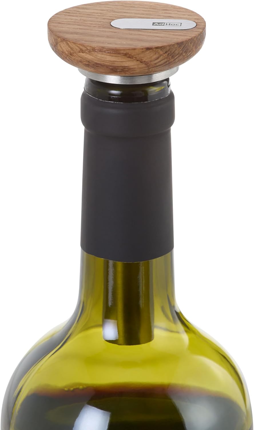 AdHoc FV83 Wein Vakuumpumpe CASQ | sorgt für längeren Geschmack und Frische | schmaler luftdichter V