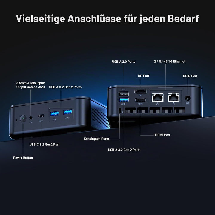 MINIX NGC-NR660LP Mini PC, AMD Ryzen 5 6600H, 16GB LPDDR5, 512GB PCIe SSD, Compact Windows 11 Pro Mi