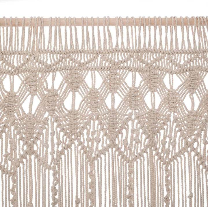 Macrame Wire Curtain Summer cm Beige, cm Beige