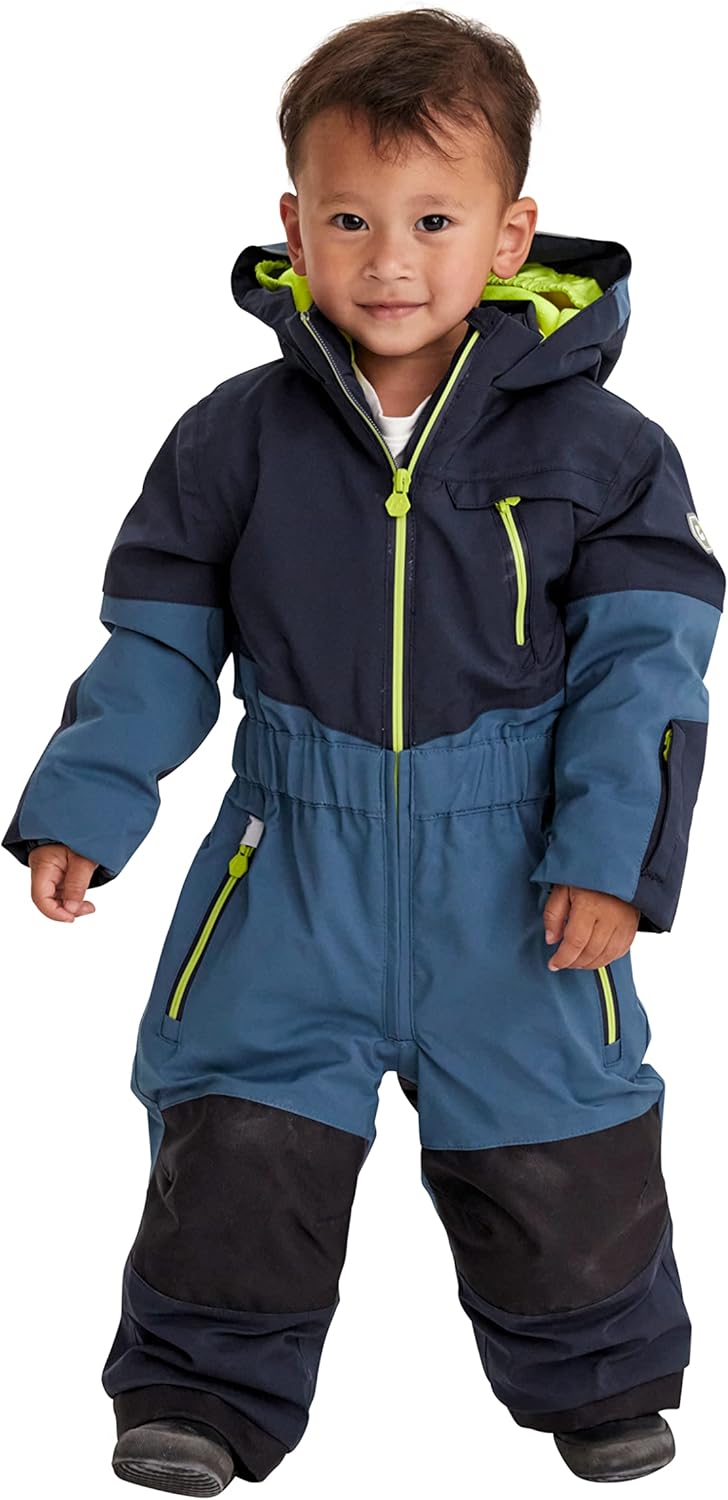 Killtec Jungen Kw 89 Mns Onpc Skioverall/Schneeanzug mit Kapuze 110 sturmblau, 110 sturmblau