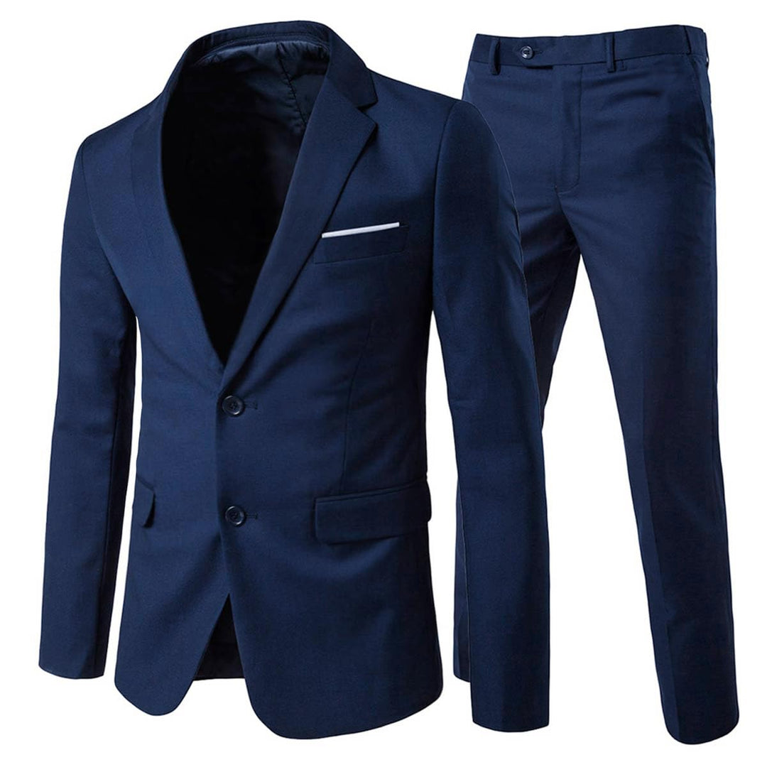 Allthemen Anzug Herren Anzug 2 Teilig Slim Fit Herrenanzug Hochzeit Anzüge Herren Modern Sakko für B